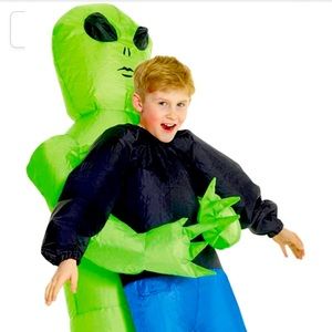 Morph Costumes Inflatable  Alien Costume Kids Carrying Human Unisex One Size